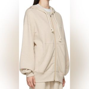 ACNE STUDIOS Oversized French Cotton-Terry Zip Hoodie. Sz S.